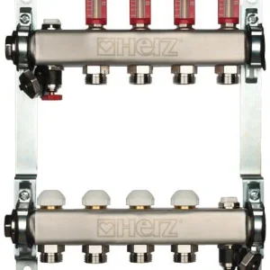 Distrib. inox incalz. in pard.cu debitm.DN25- 4 cai 1546304 HERZ
