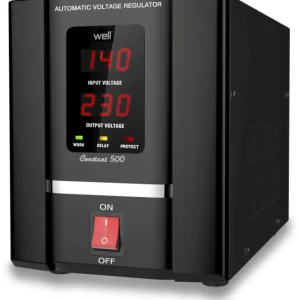 Stabilizator de tens.cu servo motor  500VA Well