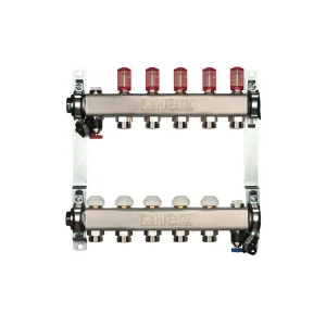 Distrib. inox incalz. in pard.cu debitm.DN25- 5 cai 1546305 HERZ