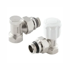 Set robinet radiator coltar tur+retur 1/2" ZGYU2 FERRO