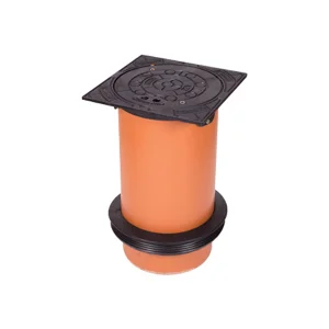 Capac fonta D400 cu tub telescopic D315 si manseta H=600 mm