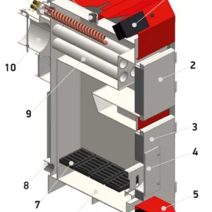 Cazan pe combustibil solid ECOWOOD PLUS 100kW+serp-image1