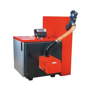 Cazan pe pellet PLC 35 kW cu siloz SLIM 120 L