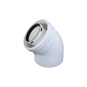 Cot coaxial 45° 60/100 pt. centr. condens 3318074
