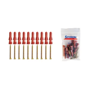 Diblu cu surub  Ø6 mm (10 buc/set)
