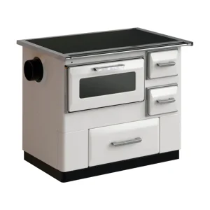 Soba MBS 9 RS  alb,dreapta cu cuptor sticla