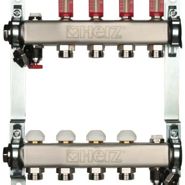 Distrib. inox incalz. in pard.cu debitm.DN25- 4 cai 1546304 HERZ-image0