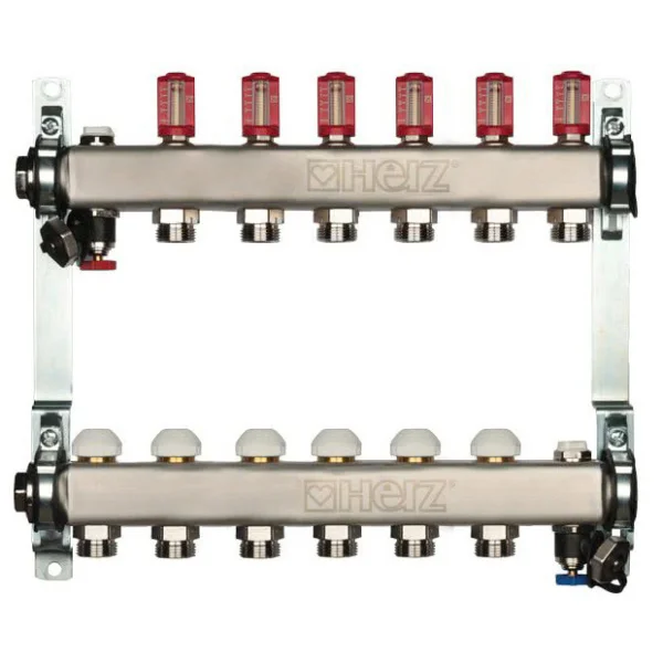 Distrib. inox incalz. in pard.cu debitm.DN25- 6 cai 1546306 HERZ-image0
