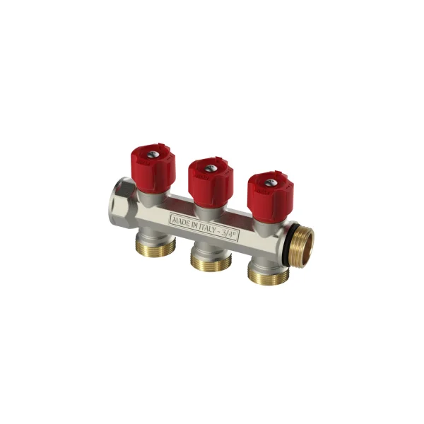Distribuitor modular Easy Lock 1"x EK 4 cai rosu IVAR 507322NR-image0