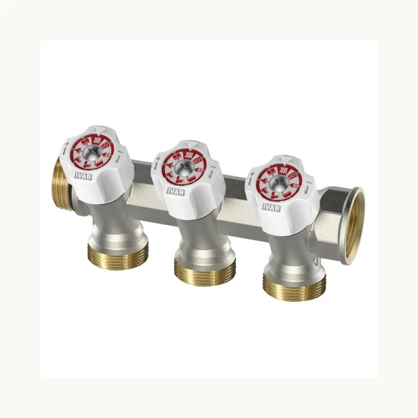 Distribuitor modular Easy Lock unghi 1"x EK 2 cai IVAR 507815N-image0
