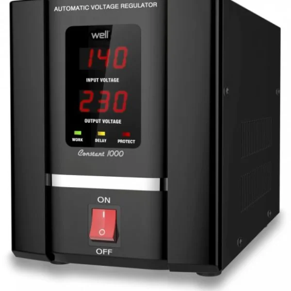 Stabilizator de tens.cu servo motor 1000VA Well-image0