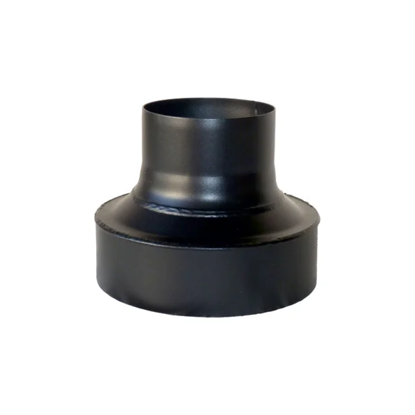 Reductie inversa burlan din otel pentru cazan pe peleti Ø 80 mm - Ø 120 mm-image0